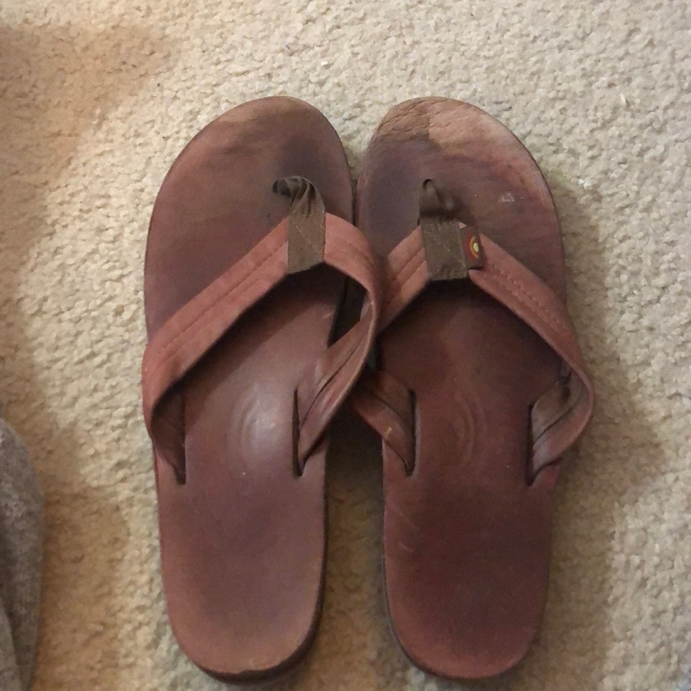 Pink leather Rainbows